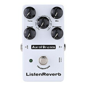 Aural Dream Listen Reverb Guitar Effects Pedal with 8 Reverb modes and Predelay control including Spring,Plate,Gate,Hall and Church Reverb,True Bypass