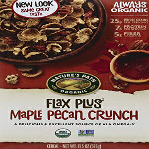 シリアル Natures Path シリアル フラックス プラス メープル ピーカン、11.5 オンス Natures Path Cereal Flax Plus Maple Pecan, 11.5 oz