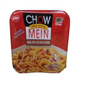 日清焼きそばQ＆e宮保鶏丁、4オンス容器（8個入り） Nissin Chow Mein Q&e Kung Pao Chicken, 4-Ounce Containers (Pack of 8)