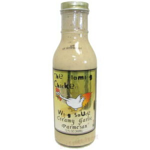 R悤ȃ`LN[~[K[bNpUEBO\[X-12IXB The Flaming Chicken Creamy Garlic Parmesan Wing Sauce - 12 oz.