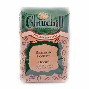 チャーチルコーヒーバナナフォスター12オンス-グラウンド（カフェイン抜き） Churchill Coffee Company Churchill Coffee Banana Foster 12 oz - Ground (Decaf)