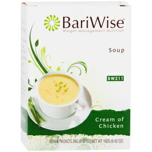 6.42オンス（1パック） 鶏肉のクリーム BariWise高タンパク低炭水化物ダイエットスープミックス-鶏肉の低カロリークリーム（7カウント） 6.42 Ounce (Pack of 1), Cream of Chicken, BariWise High Protein Low-Carb Diet Soup Mix - Low Calorie C