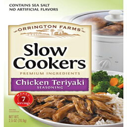 Orrington Farmsチキンスロークッカーミックス、照り焼き、2.5オンス（12パック） Orrington Farms Chicken Slow Cooker Mix, Teriyaki, 2.5 Ounce (Pack of 12)