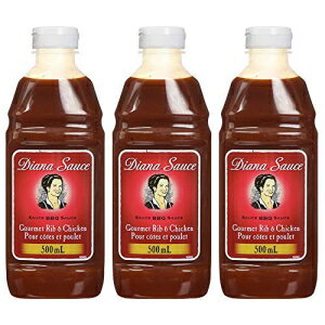 Diana Sauce Diana Garlic Rib & Chicken Sauce 500ml, 3-Pack {Imported from Canada}