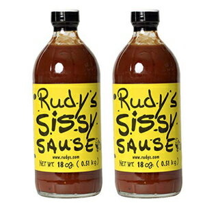 Rudy's Bar-BQ \[X 18 IX KX{g (VV[) Rudy's Bar-B-Q Sause 18oz Glass Bottle (Sissy)