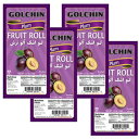 ゴルチン、ベジタリアン、フルーツロールレザープラム（Lavashak）、2.5オンス（4パック）、لواشکآلوترش Golchin, Vegetarian, Fruit Roll Leather Plum (Lavashak), 2.5 oz (Pack of 4), لواشک آلو ترش