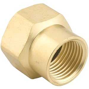 Gilmour 1/2 インチ真鍮ダブルメスホースコネクタ 5FP7FH Gilmour 1/2-Inch Brass Double Female Hose Connector 5FP7FH