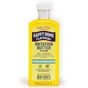 Happy Home イミテーションバターフレーバー、ノンアルコール、認定コーシャ、7 オンス Happy Home Imi..