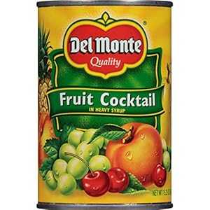 Del Monte Canned Fruit Cocktail in Heavy Syrup, 15.25 Ounce (Pack of 12)