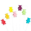 Twinkle Pops ロリポップ、テディベアの形 (ロリポップ 120 個パック)、長さ 12 インチのロリポップステム、米国で手作り、鮮やかな 6 色、フルーツフレーバー、37.80 オンス by Sparko Sweets Twinkle Pops Lollipop, Teddy Bears Shapes (Pack of