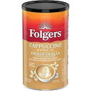 Folgers French Vanilla Flavored Cappuccino Mix, Instant Coffee Beverage, 16 Ounc...