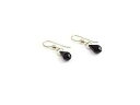 ブラック クリスタル ゴールドフィルド ドロップ イヤリング ジュエリー ギフト 女性用 Designed by Stacey Jewelry, LLC Bla...