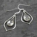 ライトグレークォーツスターリングシルバーティアドロップダングルイヤリングジュエリーギフト女性用 Designed by Stacey Jewelry, LLC ...