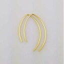 1 インチ ソリッド 14K ゴールド オープン フープ スレッダー イヤリング 女性へのギフト Aris Designs Jewelry 1