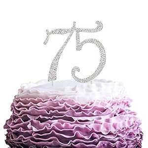 LINGPAR 75歳の誕生日ケーキトッパー - 新しい最高のクリスタルラインストーン 75歳の結婚記念日または75歳のケーキトッパー パーティーデコレーション シルバー LINGPAR 75 Years Birthday Cake Topper - New Best Crystal Rhinestone 75th Wedding Ann LINGPAR 75歳の誕生日ケーキトッパー - 新しい最高のクリスタルラインストーン 75歳の結婚記念日または75歳のケーキトッパー パーティーデコレーション シルバー LINGPAR 75 Years Birthday Cake Topper - New Best Crystal Rhinestone 75th Wedding Ann