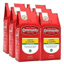 Community Coffee コーヒーとチコリ デカフェコーヒー、ミディアムダークローストグラウンドコーヒー、12オンスバッグ (6個パック) Community Coffee Coffee and Chicory Decaf Coffee, Medium Dark Roast Ground Coffee, 12 Ounce Bag (Pack of