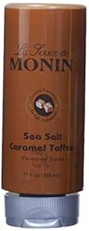 Monin - Sea Salt Caramel Toffee, Rich & Buttery Flavor with Creamy Caramel Notes, Great for Coffee, Milkshakes, & Dessert Cocktails (12 oz)