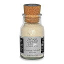 Laurie & Pujalt 天然クリスタルソルト 微粒子ペルー産ピンクソルト 5.29 オンス (150 g) ポルトガルコルク付きデザイングラス (1 個パック) Laurie & Pujalt Natural Crystal Salt Fine Grain Peruvian Pink Salt 5.29 OZ ( 150 g) Des