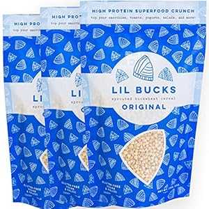 リル・バックス パレオ シリアル - 発芽そば粉、グルテンフリー グラノーラ (オリジナル、3 パック) Lil Bucks Paleo Cereal - Sprouted Buckwheat Groats, Gluten Free Granola (ORIGINAL, 3 Pack)