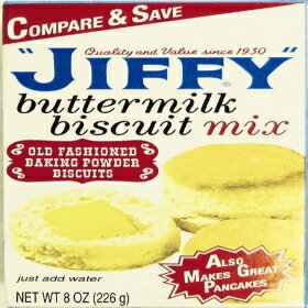 ジフィービスケットミックスバターミルク、8オンスボックス（24パック） Jiffy Biscuit Mix Buttermilk, 8-Ounce Boxes (Pack of 24)