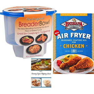 Generic Cajun Chicken Seasoning Mix Breader Shaker Bowl Cajun Dipping Sauce Recipe Louisiana Air Fryer Seasoning Coating Mix and The Original Breader Bowl Bundle