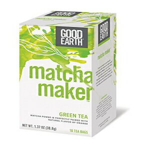 グッドアース 抹茶メーカー 緑茶 ティーバッグ 18袋（1パック） Good Earth Matcha Maker Green Tea 18..