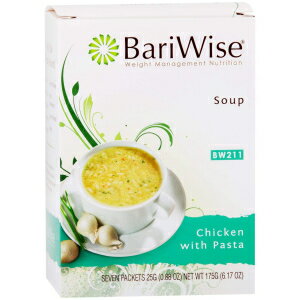 7 Count (Pack of 1), Chicken with Pasta, BariWise High Protein Low-Carb Diet Soup Mix - Low Calorie Chicken with Pasta (7 Count)