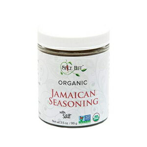 スパイスハットオーガニックジャマイカ調味料、ジャークチキンなどのスパイスブレンド、塩3.5オンス The Spice Hut Organic Jamaican Seasoning, Spice Blend for Jerk Chicken & More, with Salt 3.5 ounce