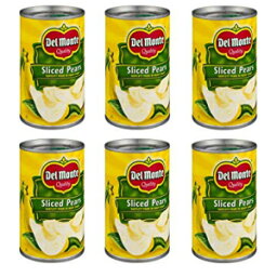 ヘビーシロップのデルモンテ缶詰バートレットスライス梨、15.25-オンス（6パック） Del Monte Canned Bartlett Sliced Pears in Heavy Syrup, 15.25-Ounce (Pack of 6)