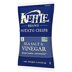 ケトルブランドのポテトチップス、シーソルト＆ビネガー、5オンス Kettle Brand Potato Chips, Sea Salt & Vinegar, 5 oz