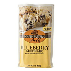 サウスイーストミルズブルーベリーマフィンミックス-各7オンス。パケットは6つのマフィンを作ります（2パケット） Southeastern Mills Blueberry Muffin Mix- Each 7 oz. Packet Makes 6 Muffins (2 Packets)