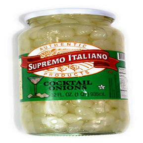 シュプレモ イタリアーノ カクテル オニオン 32 オンス ジャー Supremo Italiano Cocktail Onions 32oz Jar