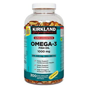 Kirkland Signature Kirkland Omega-3 Fish Oil 1000mg 300 Softgels