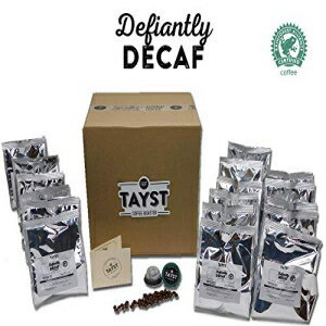 Tayst デカフェコーヒーポッド | 240カラット。開き直ってデカフェ | 100% 堆肥化可能なキューリグ K カップ互換 | 地球に優しいパッケージのグルメコーヒー Tayst Decaf Coffee Pods | 240 ct. Defiantly Decaf | 100% Compostable Keurig K