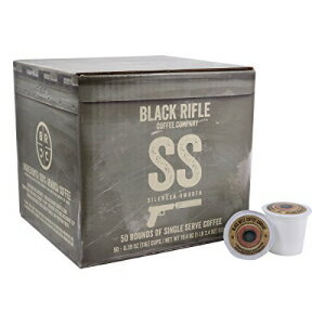 ブラック ライフル コーヒー カンパニー サイレンサー シングルサーブ醸造機用スムース コーヒー ラウンド (50 カウント) ライト ロースト コーヒー ポッド カップ Black Rifle Coffee Company Silencer Smooth Coffee Rounds for Single Serve