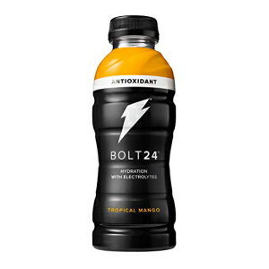 Q[^[hRƂBolt24A_h~܂Ɠdɂ鐅aAgsJ}S[A16.9IX{gi12pbNj Bolt24 Fueled by Gatorade, Hydration with Antioxidants and Electrolytes, Tropical Mango, 16.9oz Bottles (Pack of 12)