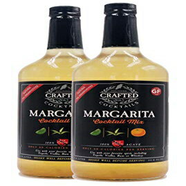 Crafted Cocktails - Margarita Mix - 2 Pack - 100% Agave for great taste and only 60 all-natural calories per serving. 1 Liter per bottle.