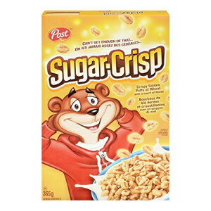 シリアル ポストシュガークリスプシリアル、365g/12.9オンス、(カナダから輸入) Post Sugar Crisp Cereal, 365g/12.9oz, (Imported from Canada)