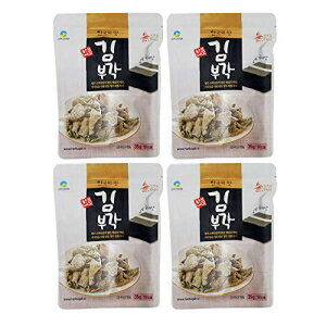 海苔スナックチップス - 韓国プレミアム伝統北岳海苔 1.23オンス (4個パック) 김부각 Seaweed Laver Snack Chips - Korean Premium Traditional Bugak Nori 1.23oz (Pack of 4) 김부각