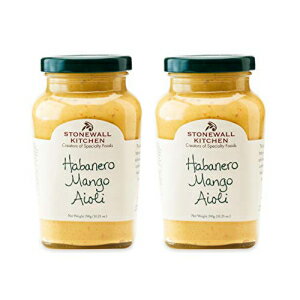 Stonewall Kitchen ハバネロ マンゴー アイオリ、10.25 オンス (2 個パック) Stonewall Kitchen Habanero Mango Aioli, 10.25 Ounce (P..