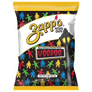 楽天GlomarketZapp's ニューオーリンズケトルスタイルポテトチップス、ブードゥー風味 - スパイシーなキックが効いたカリカリのチップス、ランチや外出先でのおやつに最適、2オンス バッグ（25枚入） Zapp’s New Orleans Kettle-Style Potato Chips, Voodoo Flavor – Cr