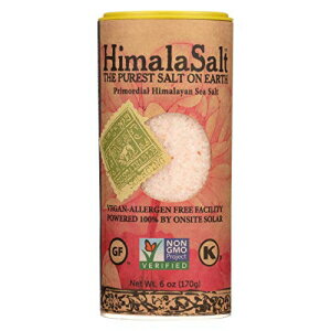 ヒマラサルト 原始ヒマラヤ海塩 - 細粒 - シェーカー - 6オンス - 6個入りケース - グルテンフリー Himalasalt Primordial Himalayan Sea Salt - Fine Grain - Shaker - 6 oz - Case of 6 - Gluten Free