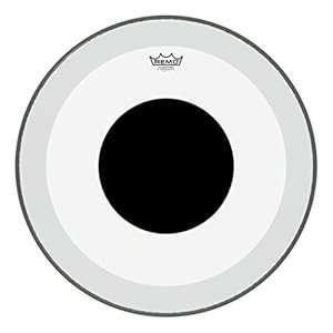 Remo P31322-10 クリア パワーストローク 3 バスドラムヘッド - 22 インチ - ブラックドット Remo P31322-10 Clear Powerstroke 3 Bass Drum Head - 22-Inch - Black Dot