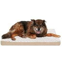 Furhaven 犬猫用整形外科ペットベッド - クラシッククッション超豪華なカーリーファー犬用ベッドマット、取り外し可能で洗えるカバー付き、クリーム、L Fu...