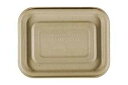 World Centric TR-SC-UAR 100% Compostable Unbleached Plant Fiber 1 Compartment Tr...
