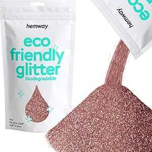 Hemway Eco Friendly Biodegradable Glitter 100g / 3.5oz Bio Cosmetic Safe Sparkle Vegan for Face, Eyeshadow, Body, Hair, Nail and Festival - Ultrafine (1/128" 0.008" 0.2mm) - Rose Gold Hemway Eco Friendly Biodegradable Glitter 100g / 3.5oz Bio Cosmetic Safe Sparkle Vegan for Face, Eyeshadow, Body, Hair, Nail and Festival - Ultrafine (1/128" 0.008" 0.2mm) - Rose Gold