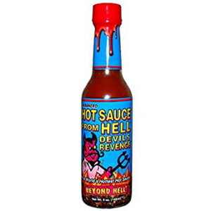 n̈̕veñzbg\[X ASS KICKIN' Devil's Revenge, Hot Sauce From Hell Devil's Revenge - 5 Ounce - Gourmet Habanero Hot Sauce with Capsicum Extract for Chicken Wings - Perfect for the Fan of Extra Hot Hot Sa