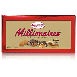 Pangburn's Millionaires キャンディ ボックス 9.75 オンス Pangburn's Millionaires キャンディ ボックス 9.75 オンス。バターのようなピーカンナッツ、クリーミーなキャラメル、ハチミツ、そして食欲をそそるミルクチョコレート。テキサス生まれ、みんなに愛