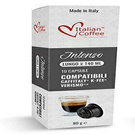 スターバックスベリスモ、CBTL、カフェリー、K-feeシステム、イタリアンコーヒーポッド（80ポッドルンゴブレンド）と互換性のあるエスプレッソカプセル Espresso capsules compatible with Starbucks Verismo, CBTL, Caffitaly, K-fee systems, Italian Coff