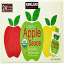 カークランド シグネチャー オーガニック グルテンフリー 砂糖無添加 アップルソース: 24 カウント (3.17 オンス) - 2 パック Kirkland Signature Organic Gluten-Free No Sugar Added Applesauce: 24 Count (3.17 oz.) - PACK OF 2